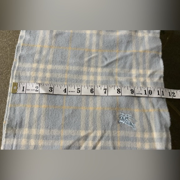 Burberry Light Blue Lambswool Scarf - Picture 9 of 9